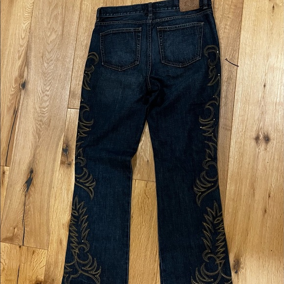 Lauren Jeans Co Premium Gold Studded Western Jeans - Picture 4 of 4